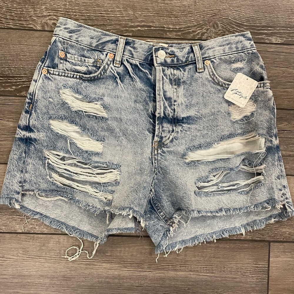 Free People High Waisted Distressed
Jean Shorts